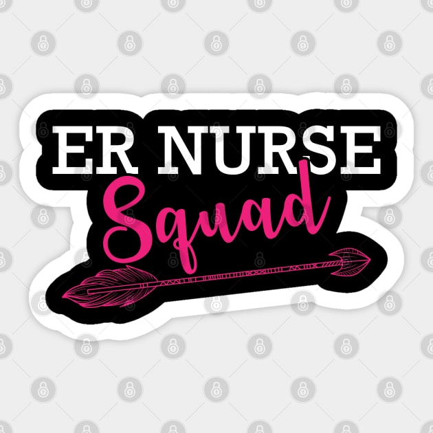 ER Nurse Squad Sticker by KC Happy Shop